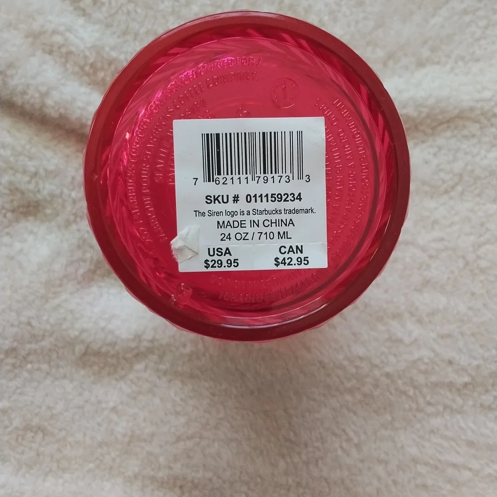 Starbucks Red Swirl Tumbler with Logo 2 For $20